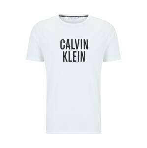Calvin Klein Swimwear Tričko 'Intense Power'  čierna / biela