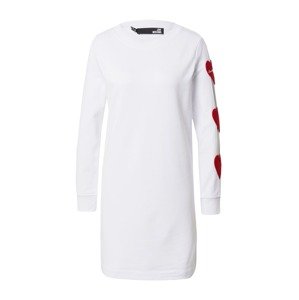 Love Moschino Šaty  biela / červená