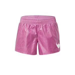 NIKE Športové nohavice  biela / rosé / tmavoružová