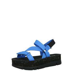 CAMPER Remienkové sandále ' Oruga Up '  čierna / neónovo modrá