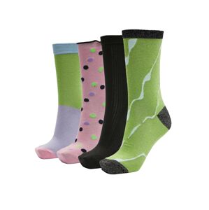 SELECTED FEMME Ponožky 'Karen'  zelená / mätová / svetlofialová / ružová / čierna