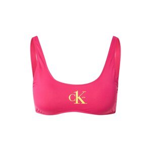 Calvin Klein Swimwear Bikinový top  ružová / žltá