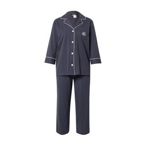 Lauren Ralph Lauren Pyžamo  námornícka modrá / biela