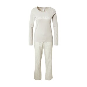 Calvin Klein Underwear Pyžamo  svetlosivá / biela
