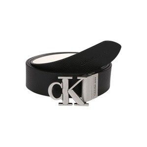 Calvin Klein Jeans Opasky  čierna / striebornosivá