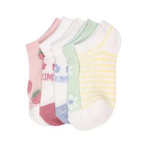 Abercrombie & Fitch Ponožky  svetlomodrá / žltá / pastelovo zelená / staroružová / biela