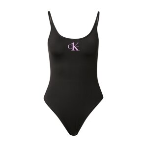 Calvin Klein Swimwear Jednodielne plavky  fialová / čierna