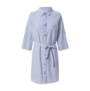 BLUE SEVEN Košeľové šaty  modrosivá / biela