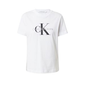Calvin Klein Tričko  svetlosivá / čierna / šedobiela