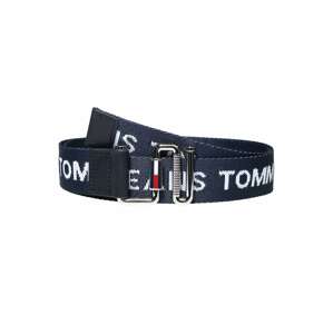 Tommy Jeans Opasky 'ESSENTIAL'  strieborná / červená / biela / námornícka modrá