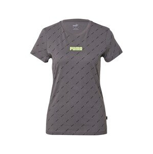 PUMA Funkčné tričko  antracitová / sivá / svetložltá