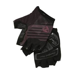 ZIENER Športové rukavice 'CLARETE'  čierna / sivá / fialová