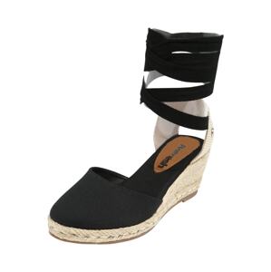 Refresh Remienkové sandále  čierna / biela / svetlobéžová
