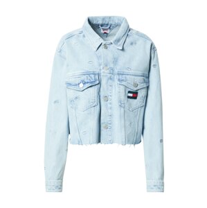 Tommy Jeans Prechodná bunda  modrá / námornícka modrá / červená / biela