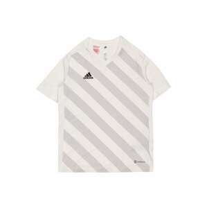 ADIDAS PERFORMANCE Funkčné tričko  sivá / čierna / prírodná biela