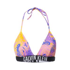 Calvin Klein Swimwear Bikinový top  fialová / čierna / žltá / broskyňová / modrofialová