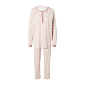 CALIDA Pyžamo  staroružová / biela / ružová