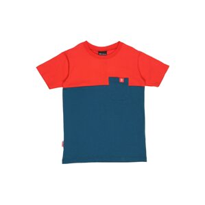 TROLLKIDS Funkčné tričko 'Bergen'  petrolejová / červená