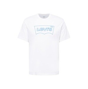 LEVI'S Tričko  biela / azúrová / kráľovská modrá