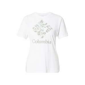 COLUMBIA Funkčné tričko 'Bluebird Day'  biela / sivá / mätová