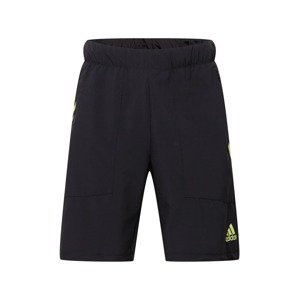 ADIDAS PERFORMANCE Športové nohavice  svetložltá / čierna