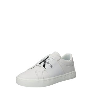 Calvin Klein Jeans Slip-on obuv  biela / čierna / tmavosivá