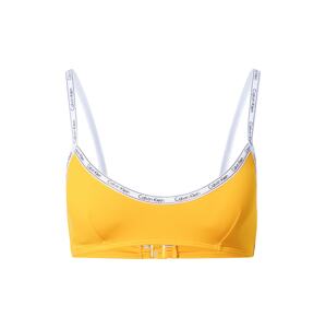 Calvin Klein Swimwear Bikinový top 'BRALETTE'  zlatá žltá / čierna / biela