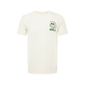 RVCA Tričko  zelená / biela