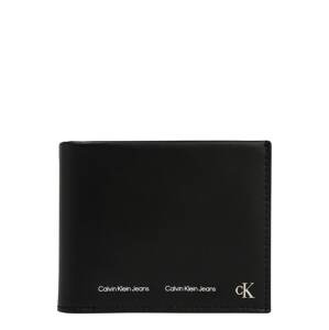 Calvin Klein Jeans Peňaženka  čierna / strieborná / biela