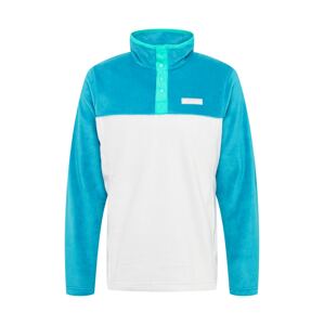 COLUMBIA Športový sveter  biela / vodová