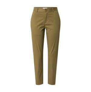 KnowledgeCotton Apparel Chino nohavice 'WILLOW'  olivová