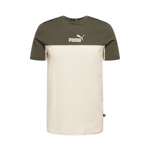 PUMA Funkčné tričko  béžová / kaki / čierna / biela