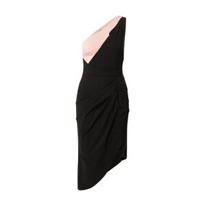 Lipsy Šaty '1SHLDR'  ružová / čierna