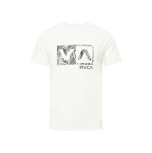 RVCA Tričko  biela / čierna