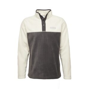 COLUMBIA Športový sveter  tmavosivá / prírodná biela