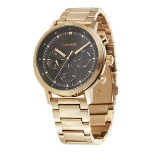 Calvin Klein Analógové hodinky 'Gauge'  zlatá / čierna