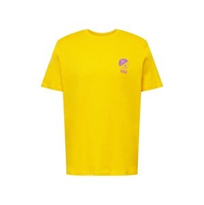 RVCA Tričko 'Hi Dez'  žltá / svetlofialová