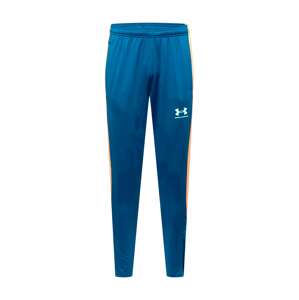 UNDER ARMOUR Športové nohavice 'Challenger'  modrá / oranžová / biela