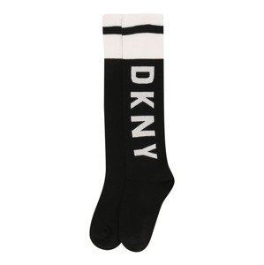 DKNY Ponožky  čierna / prírodná biela