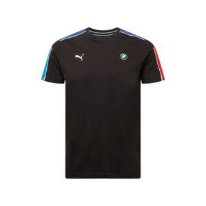 PUMA Funkčné tričko  čierna / modrá / biela / červená / kráľovská modrá