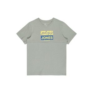 Jack & Jones Junior Tričko 'JOHN'  dymovo šedá / žltá / modrá
