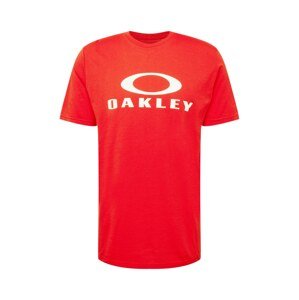 OAKLEY Funkčné tričko 'BARK'  červená / biela