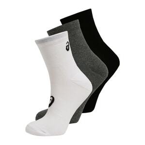 ASICS Športové ponožky 'QUARTER'  trávovo zelená / čierna / biela