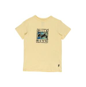 BILLABONG Funkčné tričko  pastelovo žltá / čierna / modrá / svetlozelená
