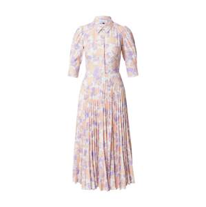Closet London Košeľové šaty  pastelovo fialová / pastelovo oranžová / prírodná biela