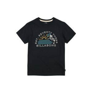 BILLABONG Funkčné tričko 'ISLA VISTA'  námornícka modrá / svetlomodrá / žltá / biela