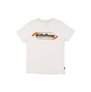 BILLABONG Funkčné tričko 'SEVENTY'  biela / tmavomodrá / červená / oranžová