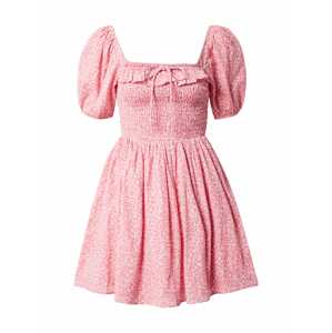 Abercrombie & Fitch Letné šaty  rosé / biela