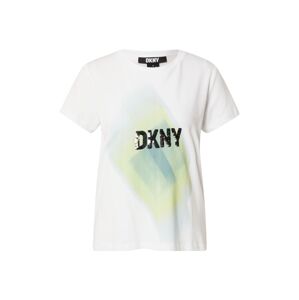 DKNY Tričko  biela / čierna / svetlomodrá / svetložltá
