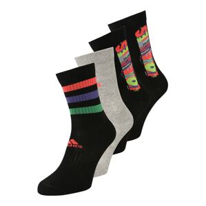 ADIDAS SPORTSWEAR Športové ponožky 'Love Unites Cushioned '  sivá melírovaná / svetlozelená / svetločervená / čierna
